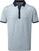 Camiseta polo Footjoy Birdseye Argyle Mens Polo Shirt Blue Fog/White/Navy XL
