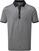 Camisa pólo Footjoy Birdseye Argyle Mens Polo Shirt Black/White L