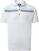 Chemise polo Footjoy Stretch Pique Chestband Mens Polo Shirt White/Mint/Deep Blue XL