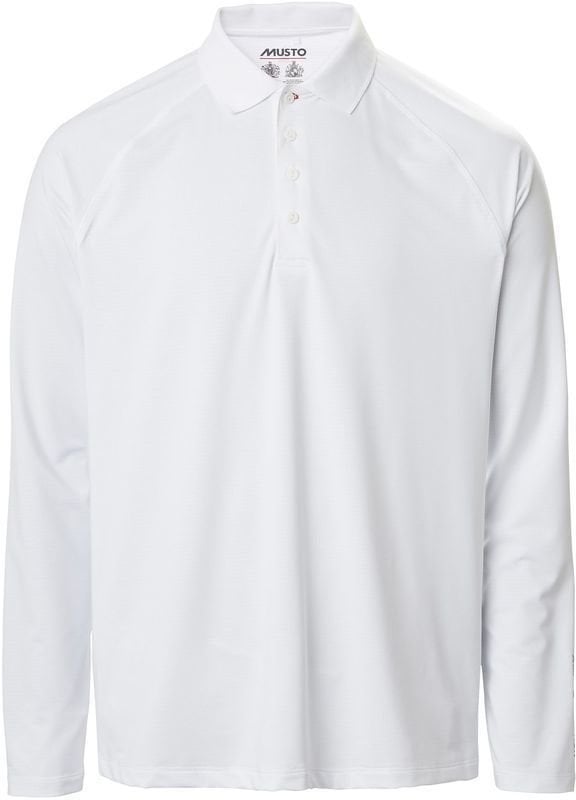 Shirt Musto Evolution Sunblock LS Polo 2.0 Shirt White S