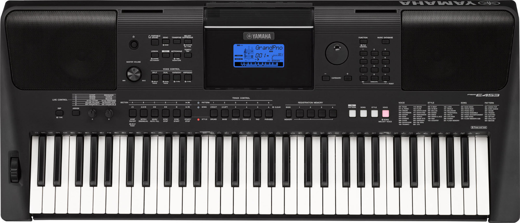 Keyboard met aanslaggevoeligheid Yamaha PSR-E453