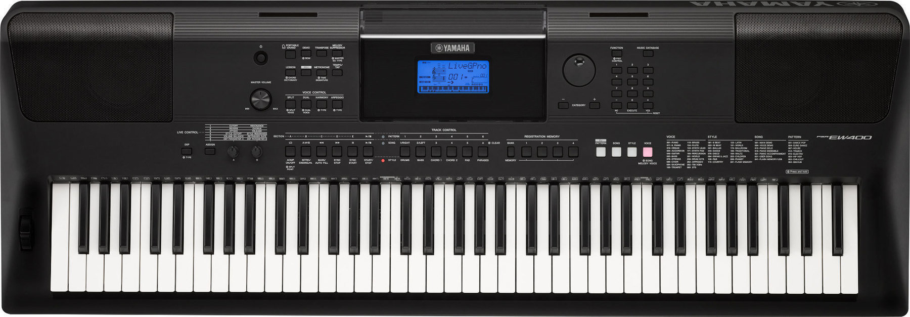 Keyboard with Touch Response Yamaha PSR-EW400