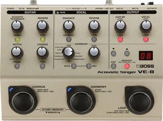 Procesador vocal Boss VE-8 Acoustic Singer Procesador vocal