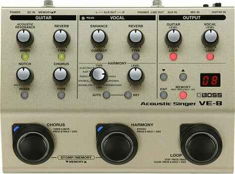 Hlasový efektový procesor Boss VE-8 Acoustic Singer - 1