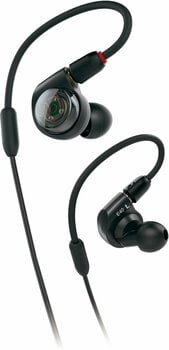 Hörlurar med öronsnäcka Audio-Technica ATH-E40 Svart - 1