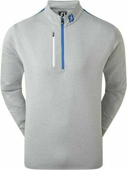 Mikina/Sveter Footjoy Sleeve Stripe Chill-Out Mens Sweater Heather Grey/White/Royal L - 1