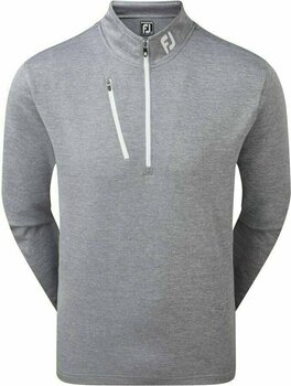 Kapuzenpullover/Pullover Footjoy Heather Pinstripe Chill-Out Mens Sweater Slate/White L - 1