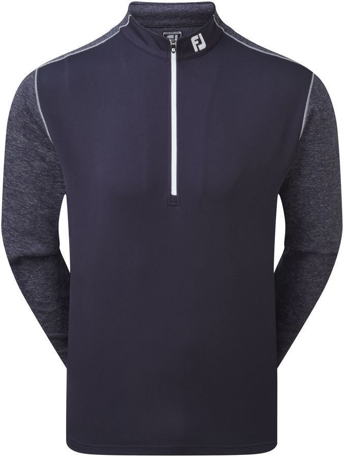 Sweat à capuche/Pull Footjoy Tonal Heather Chill-Out Mens Sweater Navy M