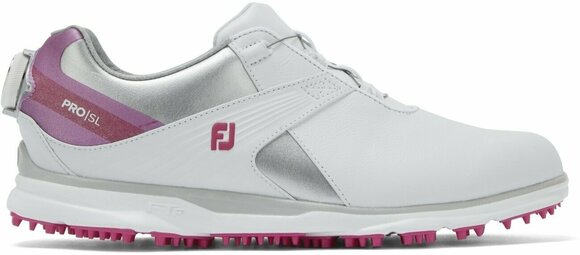 Női golfcipők Footjoy Pro SL White/Silver/Rose 36,5 - 1