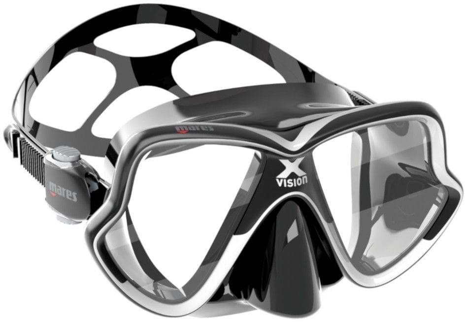 Maska do nurkowania Mares X-Vision Mid 2.0 Black/Black White