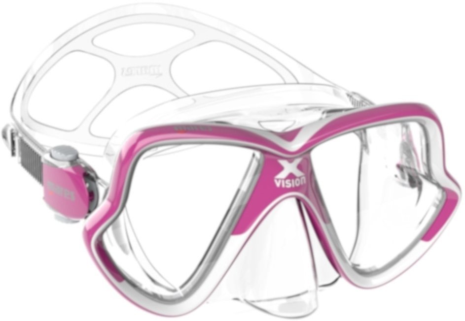 Diving Mask Mares X-Vision Mid 2.0 Clear/Pink White