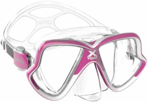 Diving Mask Mares X-Vision Mid 2.0 Clear/Pink White - 1