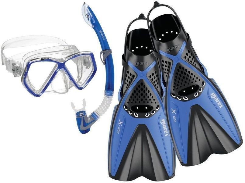 Diving set Mares Set X-One Pirate Blue XS
