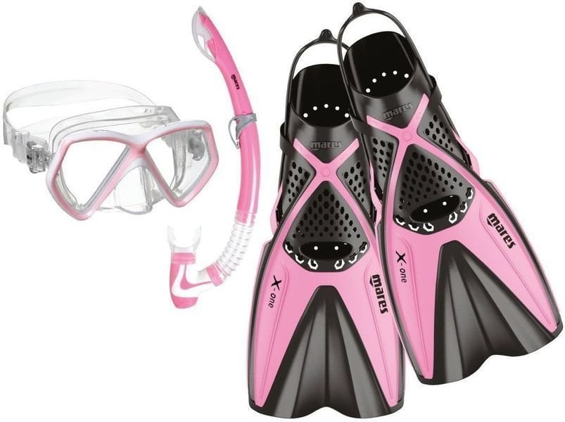 Diving set Mares Set X-One Pirate Pink S