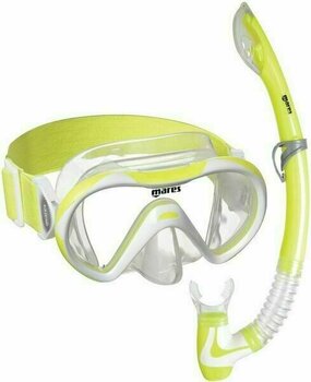 Diving set Mares Combo Vento Jr Neon Clear/Yellow White - 1