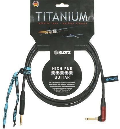 Câble pour instrument Klotz TIR0900PSP Titanium Noir 9 m Droit - Angle