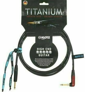 Cable de instrumento Klotz TIR0900PSP Titanium Negro 9 m Recto - Acodado - 1