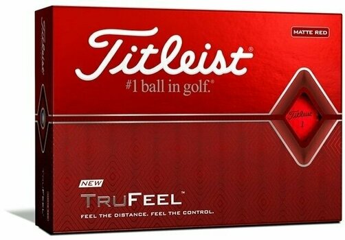Nova loptica za golf Titleist TruFeel Red - 1
