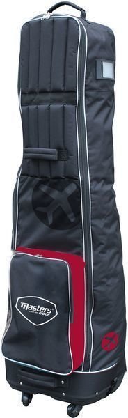Travel Bag Masters Golf Deluxe 4 Wheeled Flight Cover Black/Red