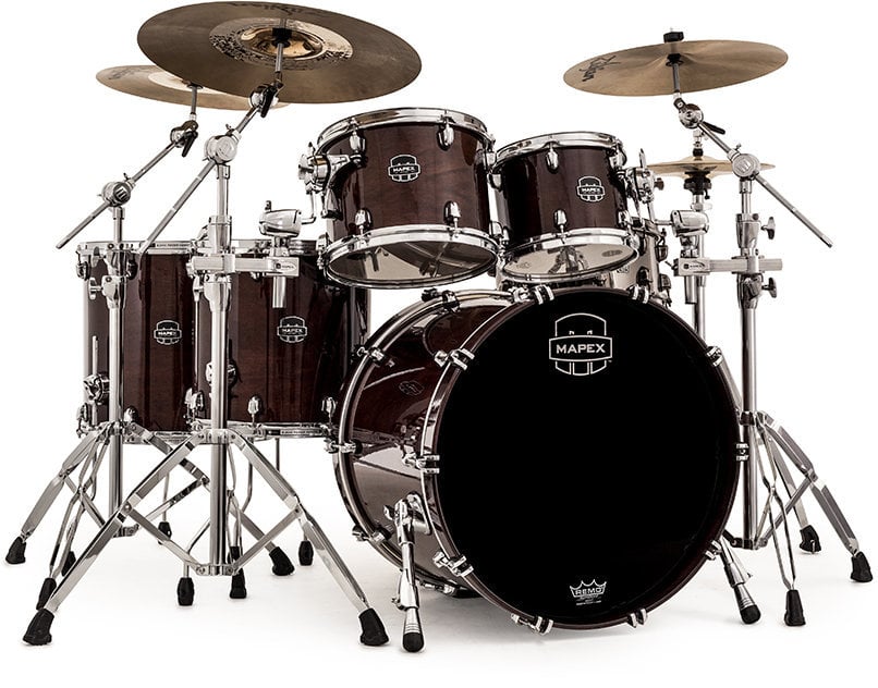 Drumkit Mapex Saturn V MH Studioease Transparent Espresso Walnut