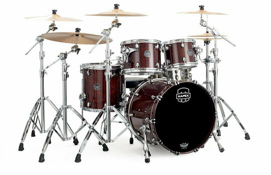Drumkit Mapex Saturn V MH Fusion Transparent Espresso Walnut - 1