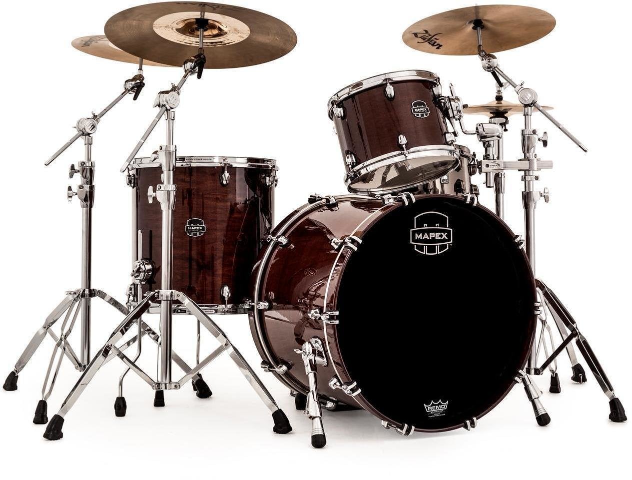 Drumkit Mapex Saturn V MH Jazz Transparent Espresso Walnut