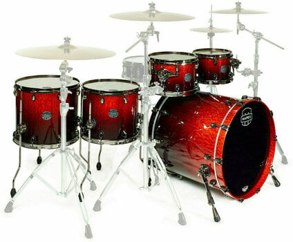 Dobszett Mapex Saturn V MH Exotic Studioease Fast Cherry Mist Maple Burl - 1