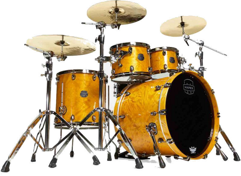 Set akustičnih bubnjeva Mapex Saturn V Exotic MH Rock Fast Amber Maple Burl Burst