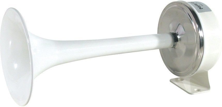 Bootshorn Marco TCE Mini electric horn - white brass 12V
