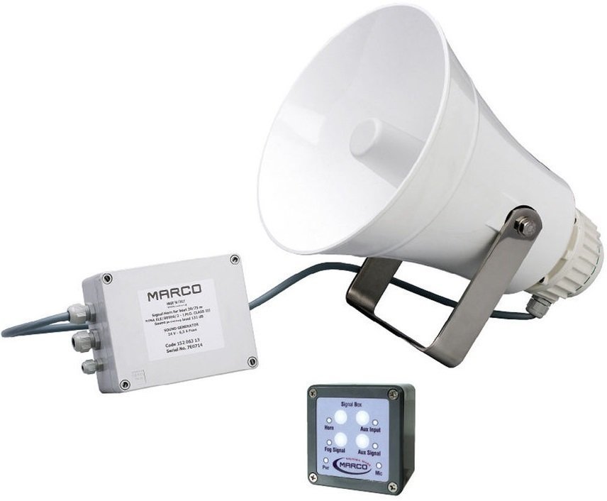 Segnali acustici per navi 20-75M Marco EW3 Electronic whistle 20/75 m + fog signal