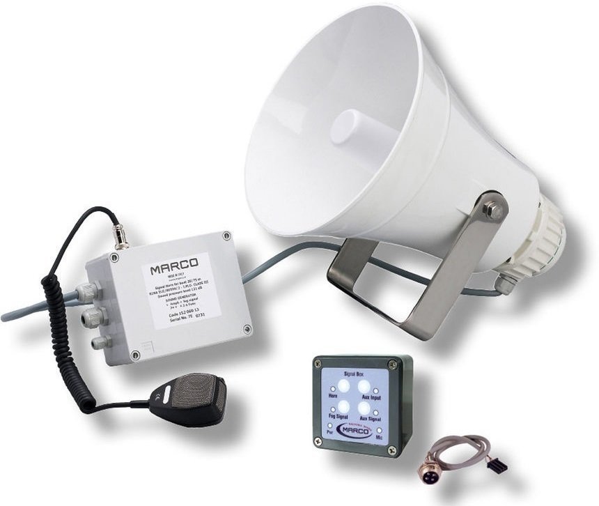 Marine Horn Marco EW3-M Electronic whistle 20/75m + ampli + fog signal