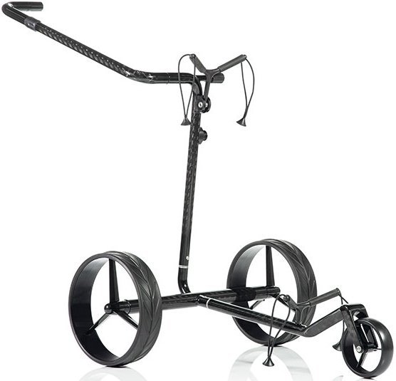 Elektrische golftrolley Jucad Carbon Travel 2.0 Black Elektrische golftrolley (Zo goed als nieuw)