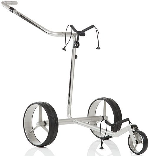 Електрическа количка за голф Jucad Carbon Travel 2.0 Silver/Black Електрическа количка за голф