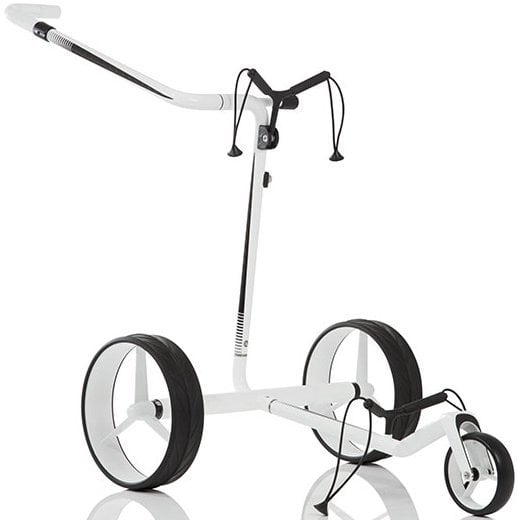 Chariot de golf électrique Jucad Carbon Travel 2.0 White/Black Chariot de golf électrique