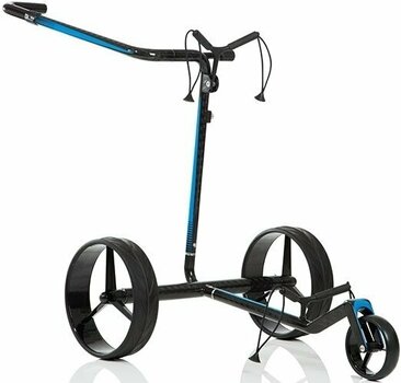Electric Golf Trolley Jucad Carbon Travel 2.0 Black/Blue Electric Golf Trolley - 1