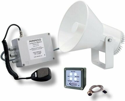 Marine Horn Marco EW2-M Electr. whistle 12/20 m + ampli + fog signal 12V - 1