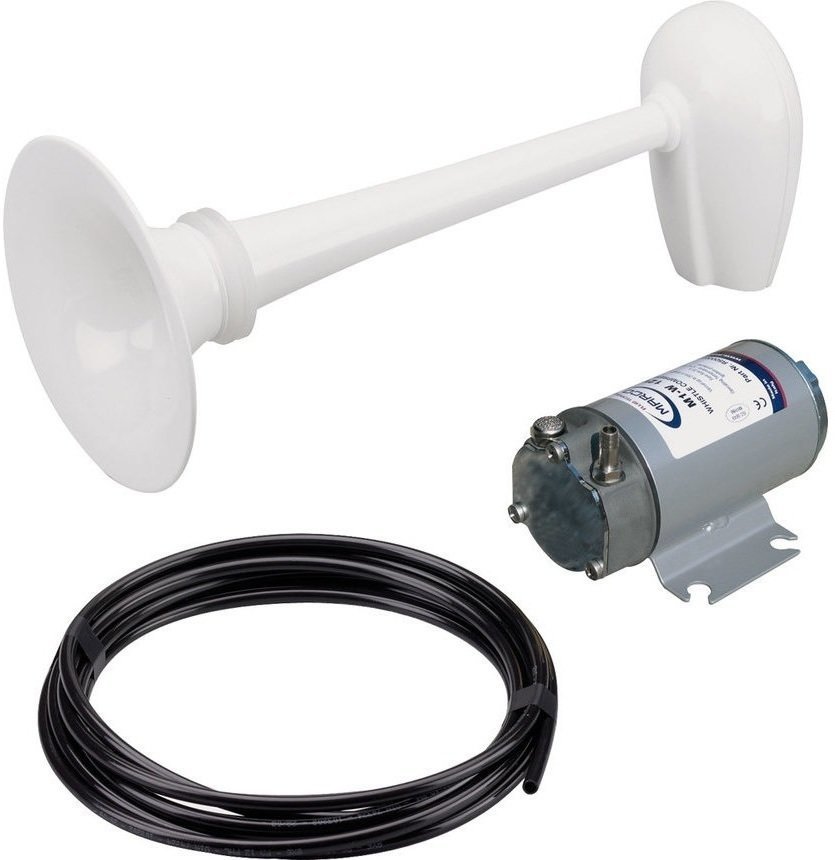 Lodní houkačka Marco PW2-BB White whistle 12/20 m o200 mm with compressor 24V