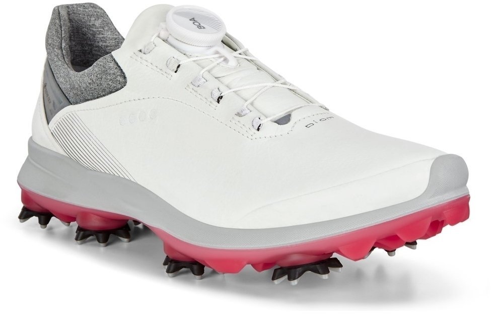 Chaussures de golf pour femmes Ecco Biom G3 Blanc-Rose 36