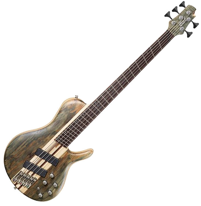 Multiscale Bass Guitar Cort A5 Plus SCMS OPTG Open Pore Trans Grey