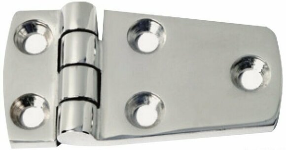 Boat Hinge Osculati Protruding hinge mirror polished Stainless Steel 74x39 mm - 1