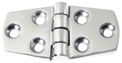 Boat Hinge Osculati Protruding hinge 5mm Stainless Steel 38x74 mm
