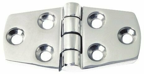 Scharnier Osculati Protruding hinge 5mm Stainless Steel 38x74 mm - 1