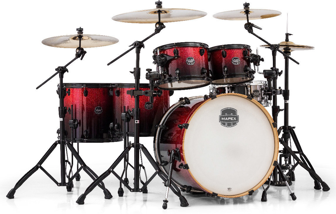 Akoestisch drumstel Mapex AR628SFEBNV Armory 6 Piece Studioease Fast SP Magma Red