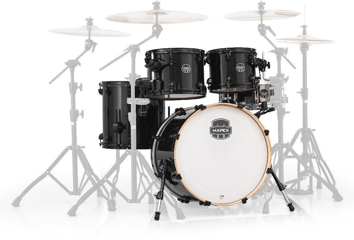 Akoestisch drumstel Mapex Armory 5 Piece Fusion Shell Pack Transparent Black