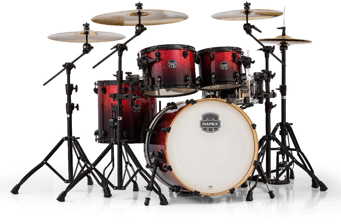 Batterie acoustique Mapex Armory 5 Piece Fusion Shell Pack Magma Red