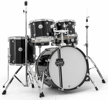 Kit de batería Mapex Voyager 5 Piece Jazz Drum Set Dark Black - 1