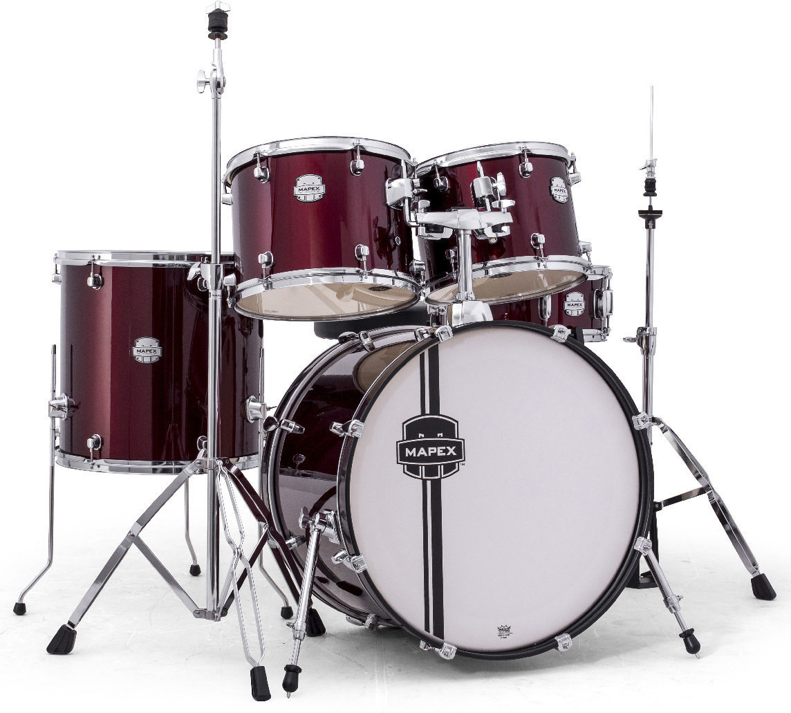 Drumkit Mapex Voyager 5 Piece Standard Drum Set Dark Red
