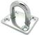 Accessori yacht Osculati Stainless Steel Rectangular Plate with Ring 35 mm x 30 mm