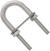 Augplatte, Leitöse Osculati U-bolt Stainless Steel 105mm with two plates 50x15 mm