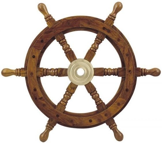 Cadeau, decoratie met maritiemmotief Sea-Club Steering Wheel 45cm Cadeau, decoratie met maritiemmotief